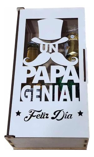 Pack 6 Cajas Bandejas Porta Cerveza Día Del Padre Souvenirs