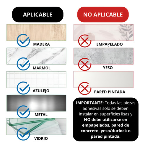 Set Kit Adhesivo Acero Inoxidable 4 Piezas Baño Toallero Negro