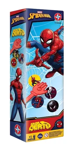 Novo Jogo Tapa Certo Estrela Figura Homem Aranha Marvel