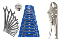 Comprar Jogo Chave Combinada Estrela Boca (fixa)+ Alicate Pressão 10