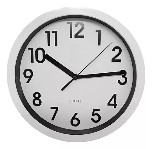 Reloj de pared analógico Carisma Relógio parede redondo 20cm silencioso  decorativo quarto con diseño reloj de pared redondo decorativo silencioso  20 cm para dormitorio blanco