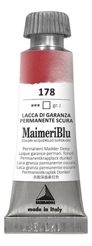 Aquarela Maimeri Blu Tubo Gr.2 178 Perm Madder Deep 12ml
