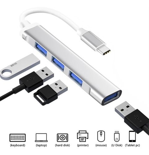 Hub Usb Tipo C 5 Gbps Usb 3.0 Otg Desktop Notebook Macbook