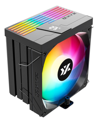 Disipador Para Cpu Xyz Thermax Pulsar 6, 6 Heatpipes, Negro