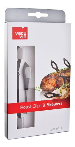 Imagen 2 de 2 de Pinzas Para Horno Y Brochettes - Roast Clips & Skewers