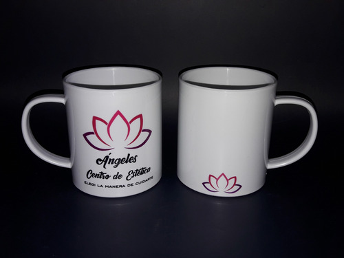 Taza Plástica Personalizada || Pixel Blanco Personalizado
