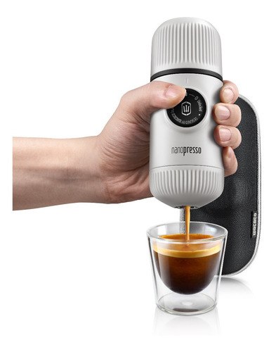 Cafetera De Espresso Portatil Nanopresso Elements White