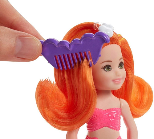 Barbie dreamtopia Pequeña Sirena Muñeca de 15 Cm Pelo Naranja Mattel 