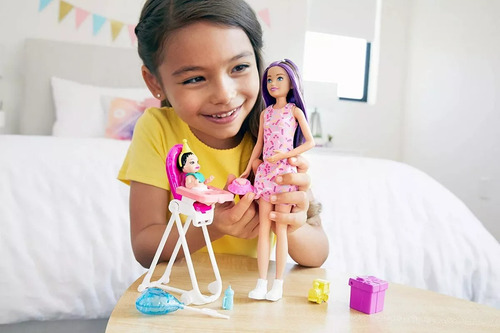 Barbie Skipper Babysistter Set De Cumpleaños Muñeca