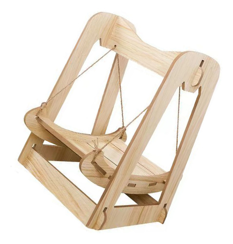 Cama Tipo Hamaca Para Gatos, Columpio De Madera, Estable Y S