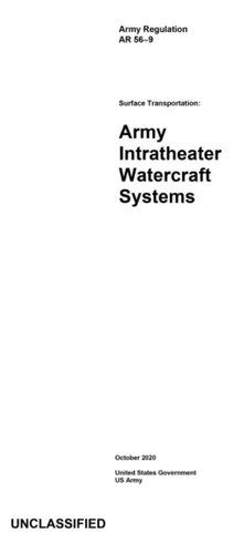 Libro: Army Regulation Ar 56-9 Surface Transportation: Army