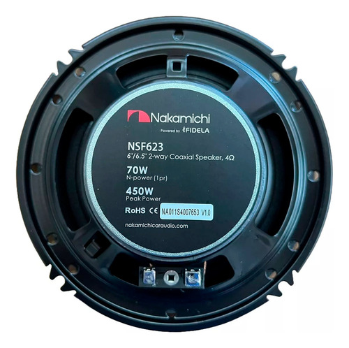 Som Automotivo 6 + Rádio Mp3/bt/usb Nq537bd Nakamichi