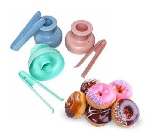 Modelador Cortador Rosquinhas Donuts + Pinça E Com Receita 