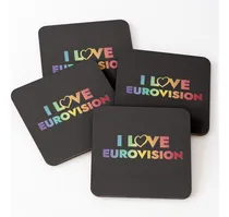 Comprar Set Posavasos Set Posavasos Me Encanta Eurovisión - Patrón D