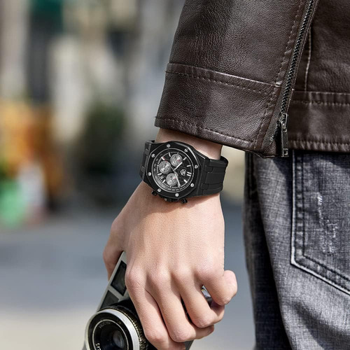 Reloj Para Hombre Con Correa De Silicona, Reloj Deportivo Co
