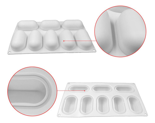 Moldes Para Hornear De 8 Cavidad Sogibur Para Pastel De Mous