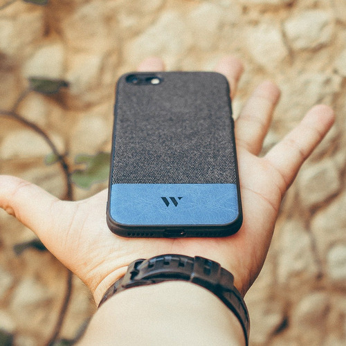 Funda Walden® Gunver Tejido Gros + Cuero Galaxy S10 Samsung Original