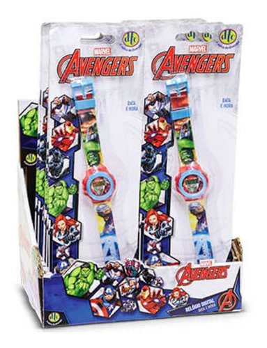 Relogio Infantil Digital Marvel Avengers Dtc