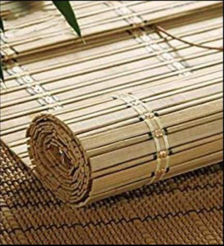 Cortina Rller Persiana 100% De Bambú Enrollable 90x180 Cm 