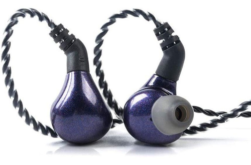 Imagen 2 de 10 de Auriculares Internos De Cable Desmontable Violeta Blon Bl03