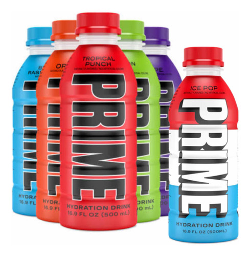 Pack De 12 Prime Logan Paul Sabores Surtidos