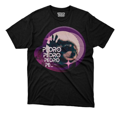 Playera Negra Algodón Mapache Ginger Pedro Pedro Pe Meme