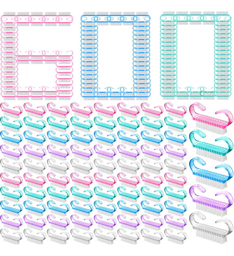 Irenare 600 Piezas De Cepillo De Unas Con Agarre De Mango A 