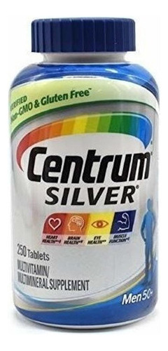 Centrum Silver Hombres 50+ Multivitaminico Mineral 250 Tab