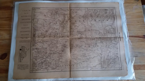 Mapa Inst.geog.militar Diario La Prensa 19 Enero 1933