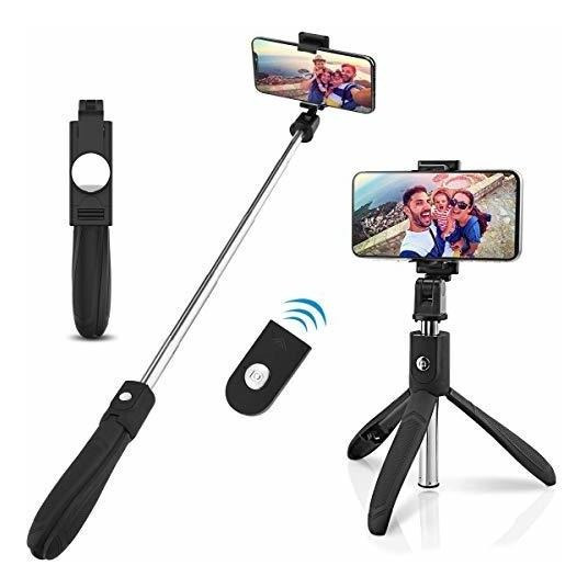 Selfie Vara Extensible Bluetooth remoto del obturador Trípode de rotación de 360 ° para teléfono 