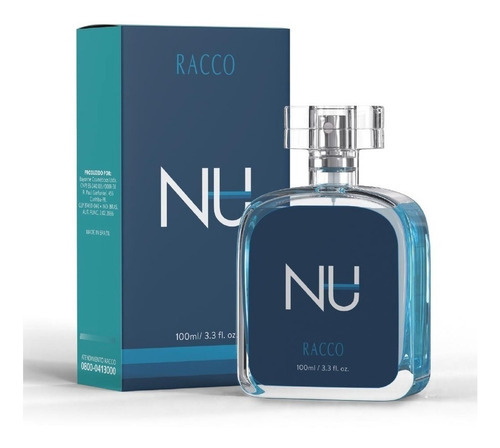 Perfume Colônia Masculino Nu Racco 100 Ml - Cód. 450