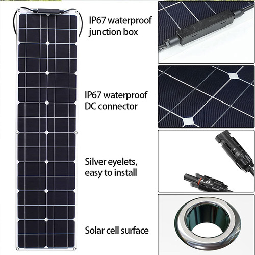 Kit Panel Solar 400 Vatio Controlador Carga (40 A) 2 Pieza V