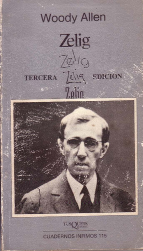 Woody Allen Zelig Cuadernos Infimos Tusquets