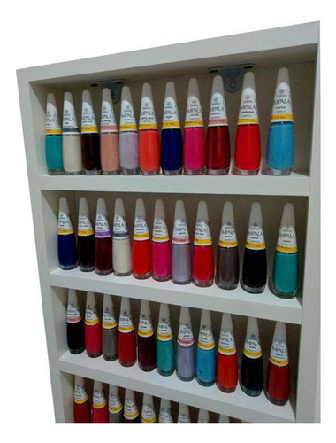 Organizador Para Esmaltes De Unhas Duda Artes Com Capacidade Para 100 Esmaltes - 5 Compartimentos Branco