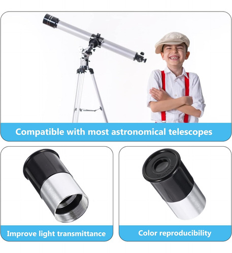 Juego 3 Accesorios Oculares Para Telescopio Astronómico