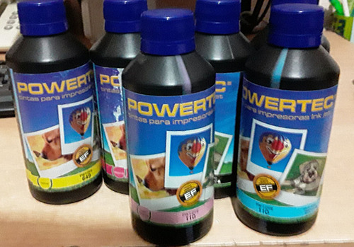 Tinta Powertec Para Hp 250 Ml.liquido Stock Remanente