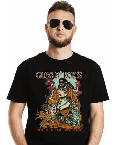 Polera Guns N Roses Tattoo Redhead Rock Impresión Directa