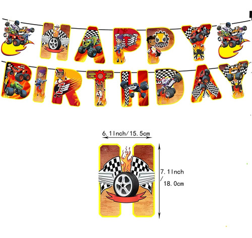 Kit Cotillon Cumpleaños Blaze Y Los Monster Machine