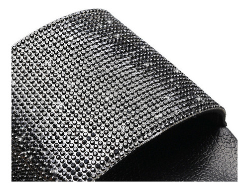 Zapatillas Estilo Diamantes De Imitación Y Sandalias De Suel