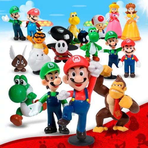 Figuras de Personajes Super Mario coleccionables.