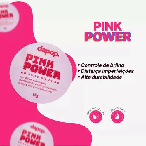 Po Solto Ultrafino Rosa Mosqueta Pink Power - Dapop Rosa-claro