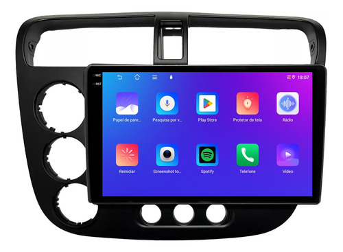 Multimidia Civic 01/05 9p Android Carplay 4/64gb + Ré