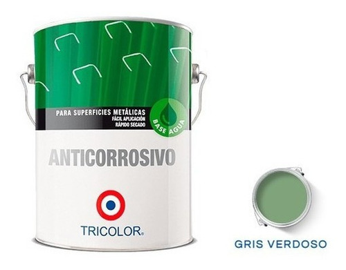 Anticorrosivo Base Agua 1 Gl Gris Verdoso Tricolor
