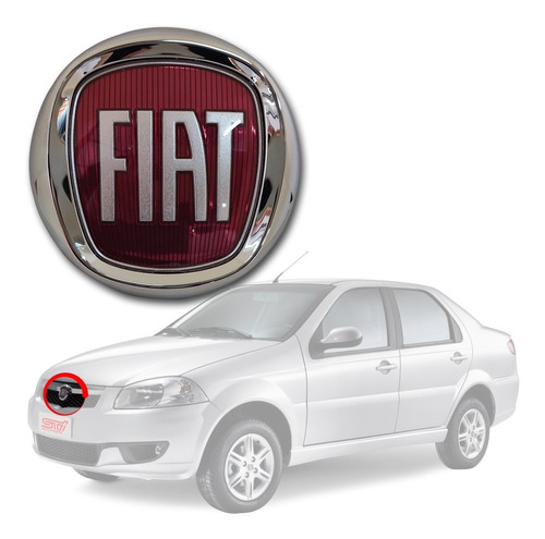 Emblema Fiat Grade Dianteira Original Siena El 2013