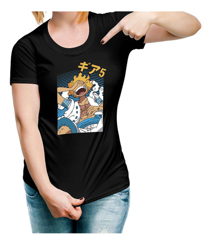 Playera Luffy Gear 5 Version Smile