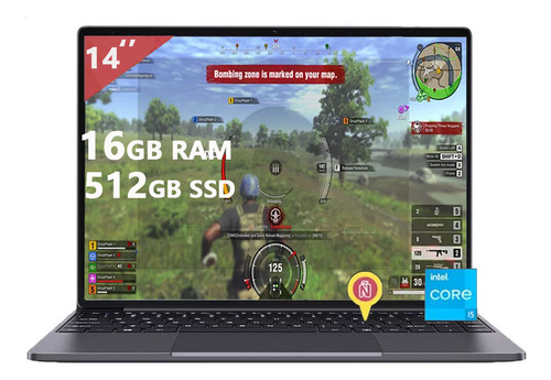 laptops nuevas Chuwi Corebook X 14" Core I5 10th 16gb Ram 512gb Ssd,2160*1440px Windows 11 Teclado iluminado Gris
