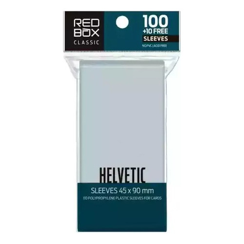 Folios Protectores Helvetic 110 Red Box Classic 45 X 90 Mm 