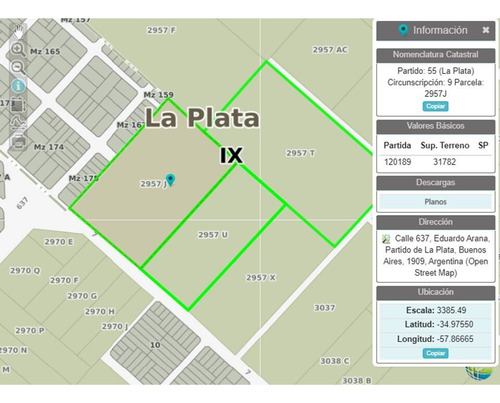 Avenida 7 Y 637 13 Hectáreas En Venta La Plata