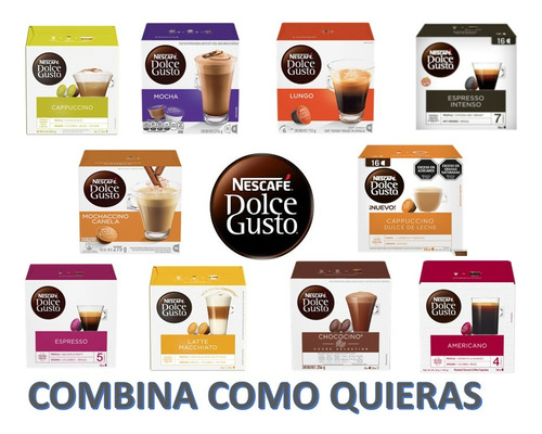 Capsula Nescafe Dolce Gusto - Oferta 12 Cajas X 16 Unid.