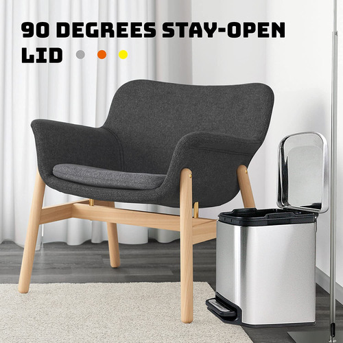 Jacy&co Cubo De Basura Pequeño Para Baño Con Tapa De Cierre